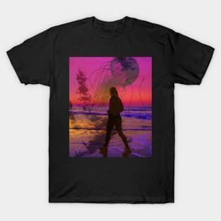 Walking by sunset T-Shirt